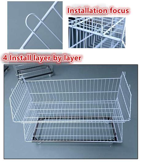 5 layer Grid Shelf Shelves Retail Display 20*19*55