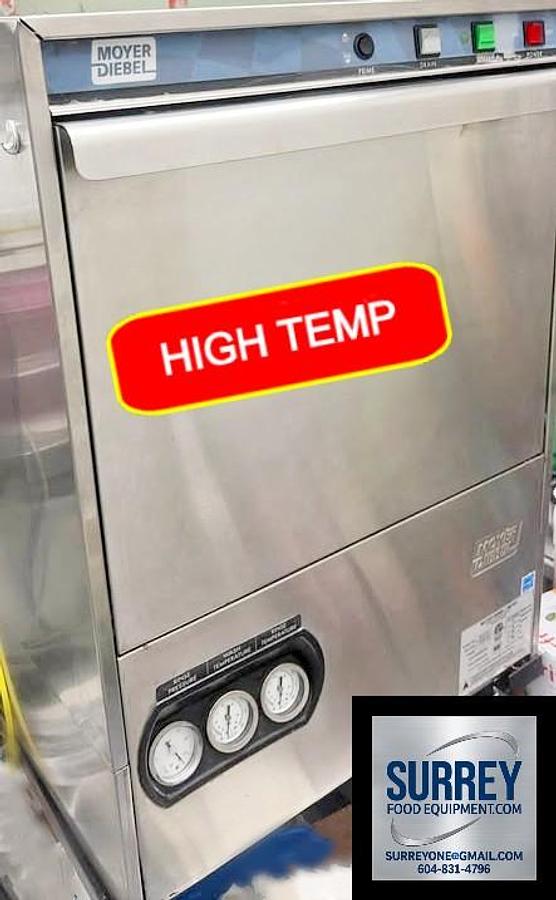 Used Moyer Diebel 351HT-70 Undercounter High Temp Commercial Dishwasher