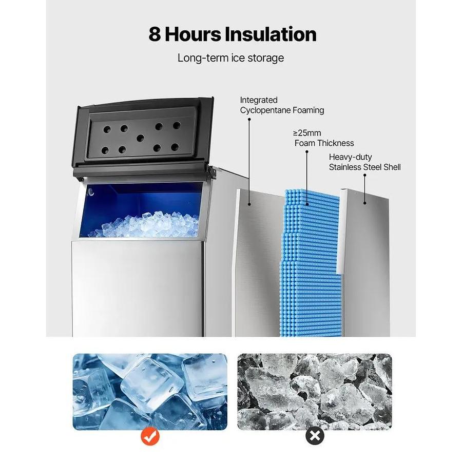 Used Ice Bin - 500 lbs Capacity