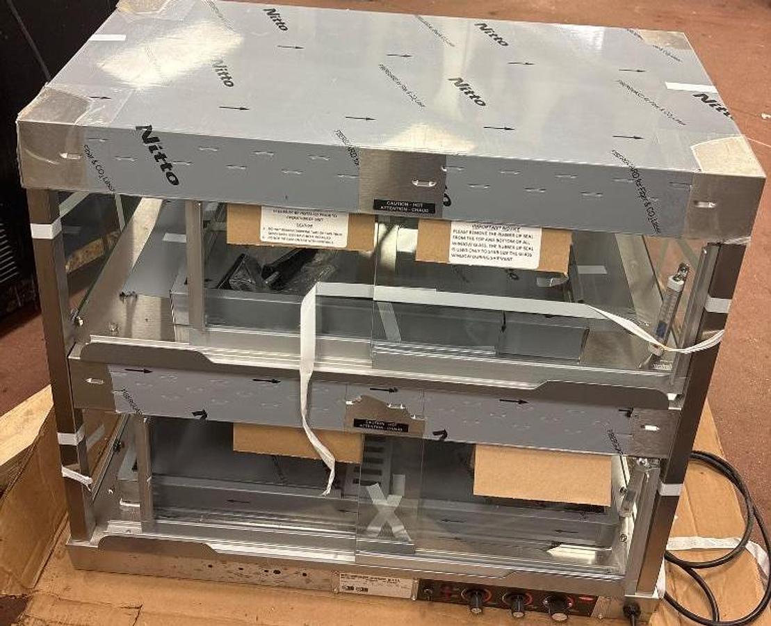 BRAND NEW Hatco GRHD-2PD Heated Glass Display Case - Dual Shelf Merchandiser