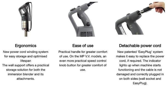 Robot Coupe - 14" Immersion Blender 50 Qt Capacity - MP350VV