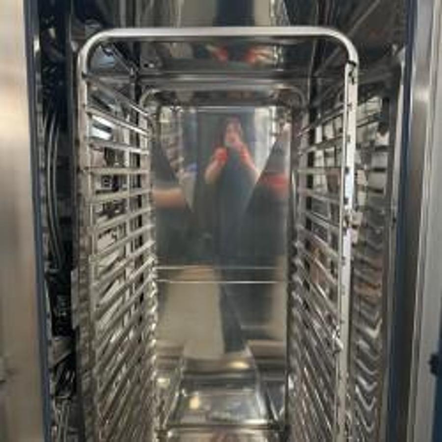 Used Rational Combi Oven Electric SCC202 With Roll In Rack