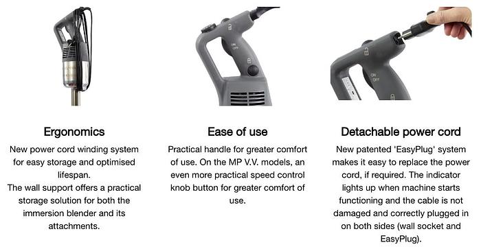 Robot Coupe - 18" Immersion Blender Single Speed 100 Qt Capacity - MP450