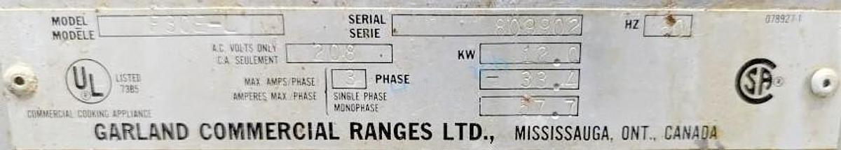 Used Garland Tilting Electric Skillet