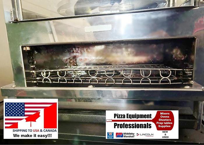 Refurbished Pizza oven with rotating display heat cabinet - GREAT MERCHANIZER