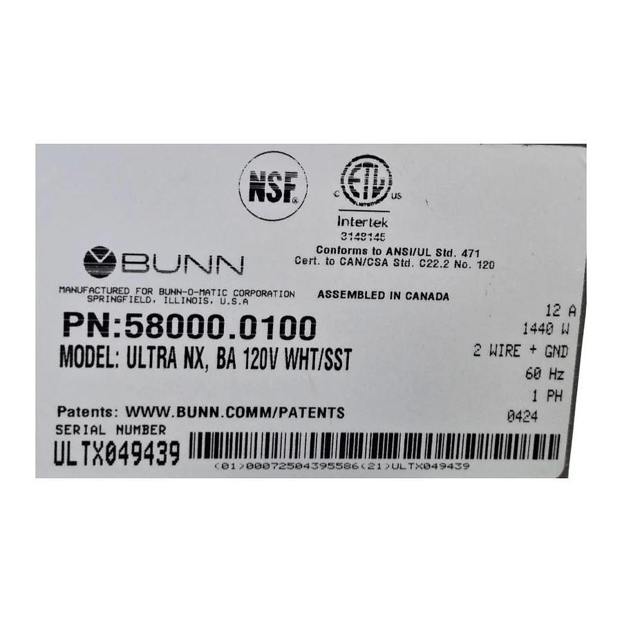 Used Bunn Ultra NX Frozen Drink Machine -WARRANTY