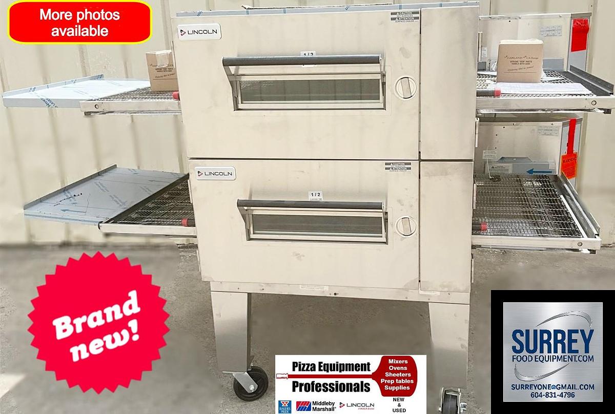 Used Lincoln Impinger 1600 gas double stack oven -BRAND NEW