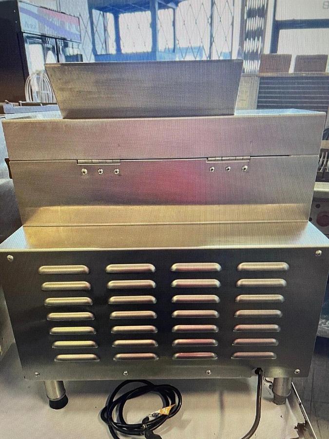 Used Somerset CDR-2000M 20 inch Metallic Countertop Two Stage Dough Sheeter