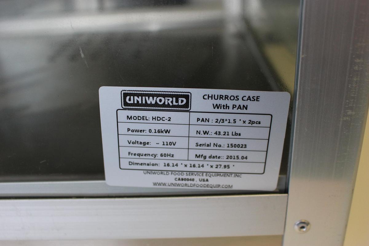 Hot food display case