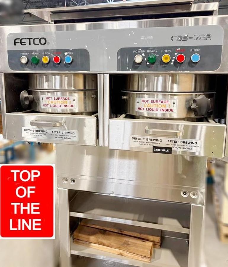 Used FETCO 72A HIGH VOLUME COFFEE BREWER - SAVE BIG TIME