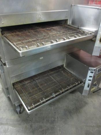 Used Lincoln 1040 Double Gas Conveyor Pizza Ovens