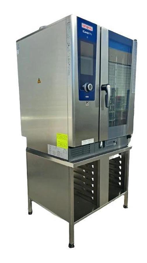 Used Rational LM100DG iCombi Pro Natural Gas Combi Oven with Stand -Warranty
