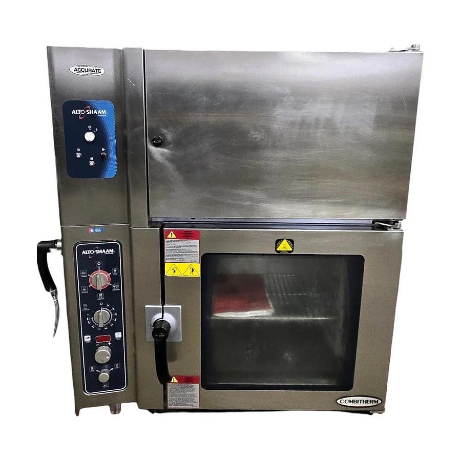 Used Alto-Shaam 6.10 ESIVHS Combi Oven With Stand and Hood - WARRANTY