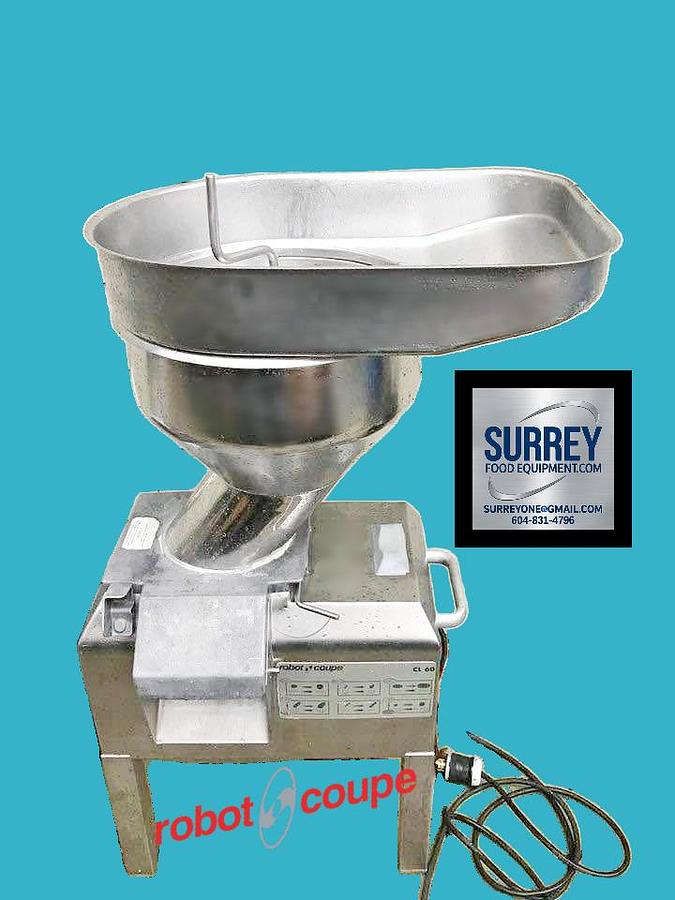 Used Robot Coupe CL60 Food Processor and automatic feed head - SAVE BIG TIME