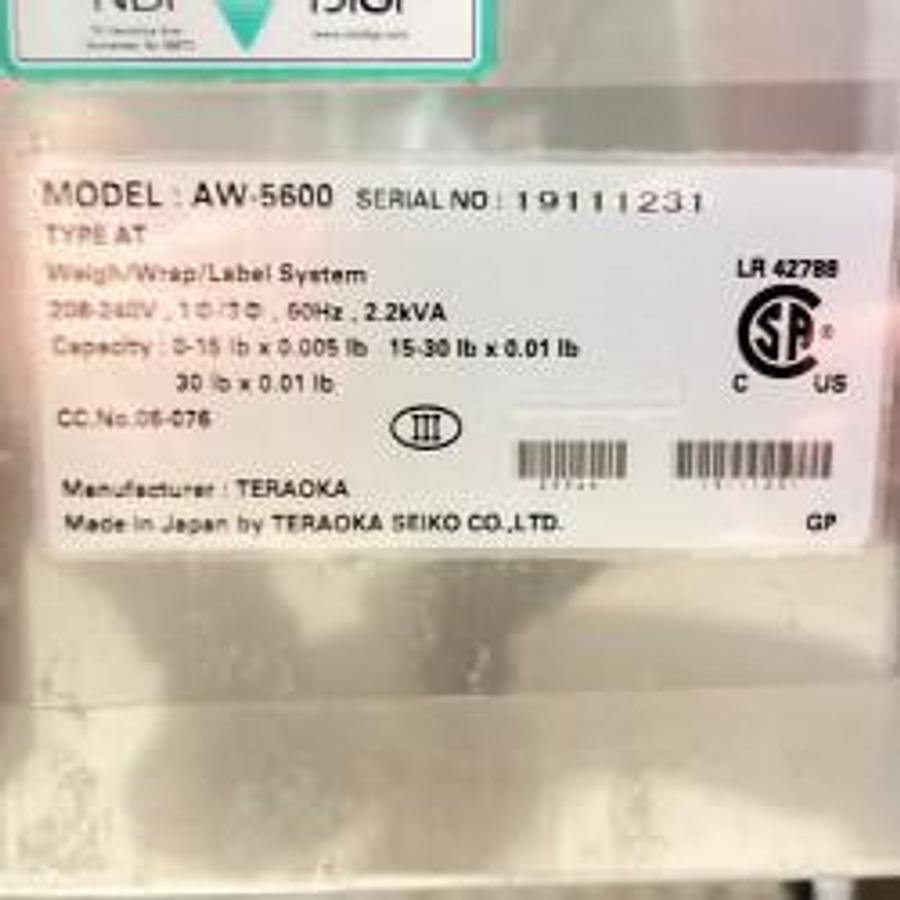 Used Digi AW5600 Automatic Meat Wrapping System