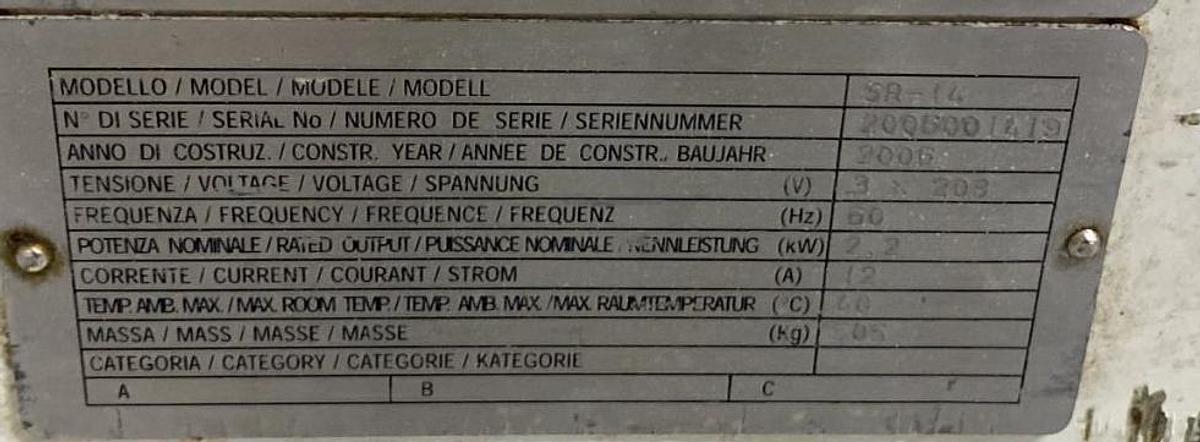 Used PIETROBERTO SR-14 COMMERCIAL ELECTRIC LARGE SCALE BOWL ELEVATOR