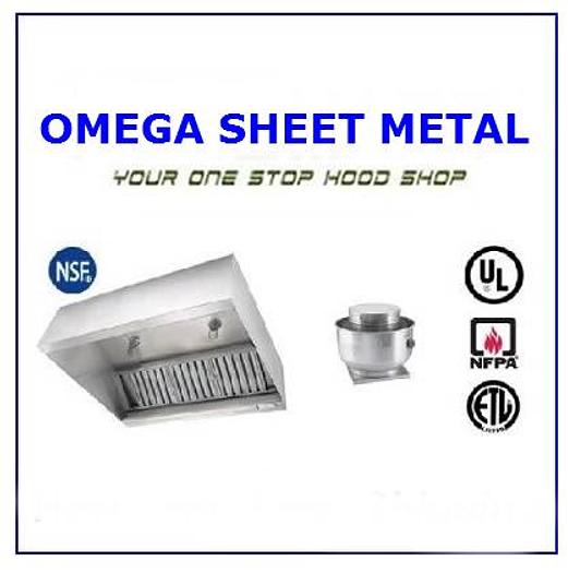 9' Concession Trailer Grease Exhaust Vent Hood System Ventilation Restaurant