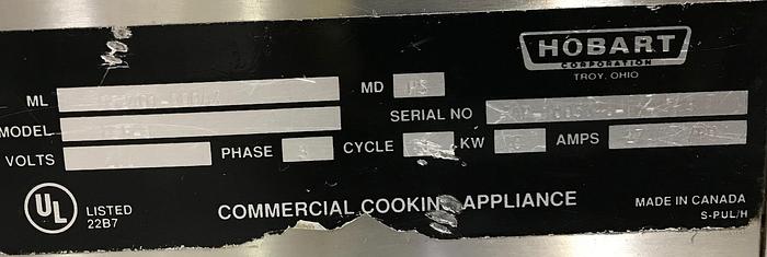 Used Hobart counter top steamer