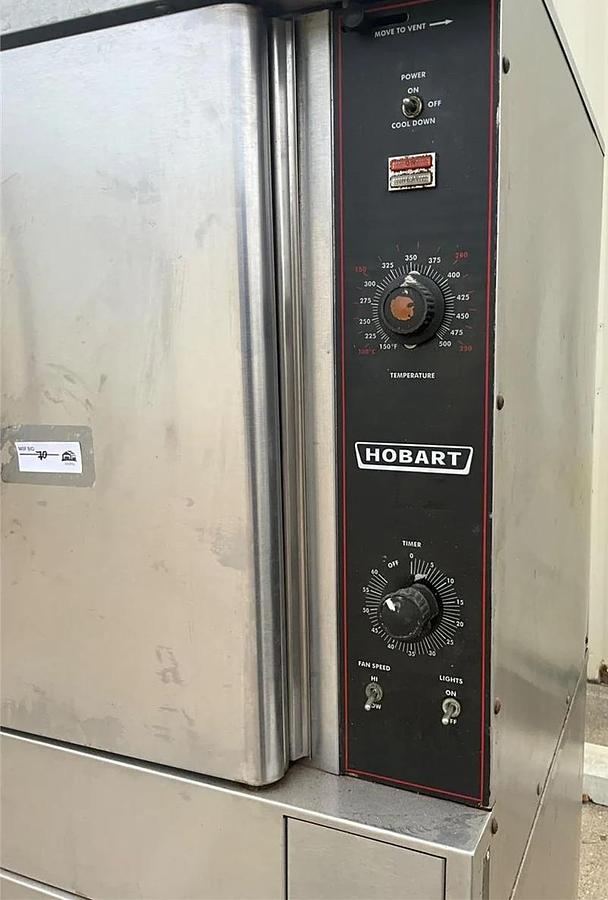 Used Hobart electric double stack convection oven