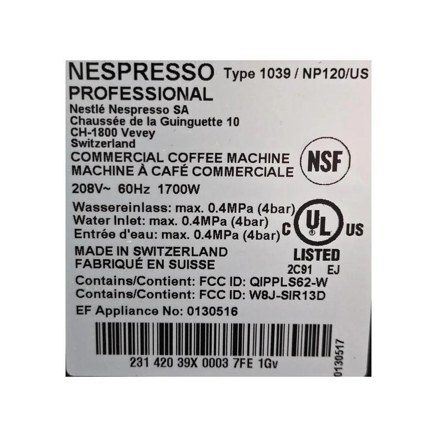 Used Nespresso Momento 120 Coffee Machine -WARRANTY