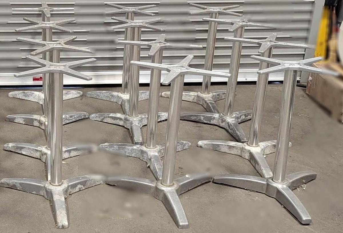 Used 12 table bases - 1 lot - one price