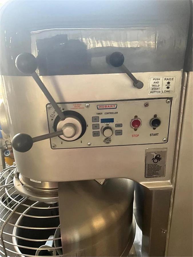 Used Hobart 80qt dough mixer with bowl guard