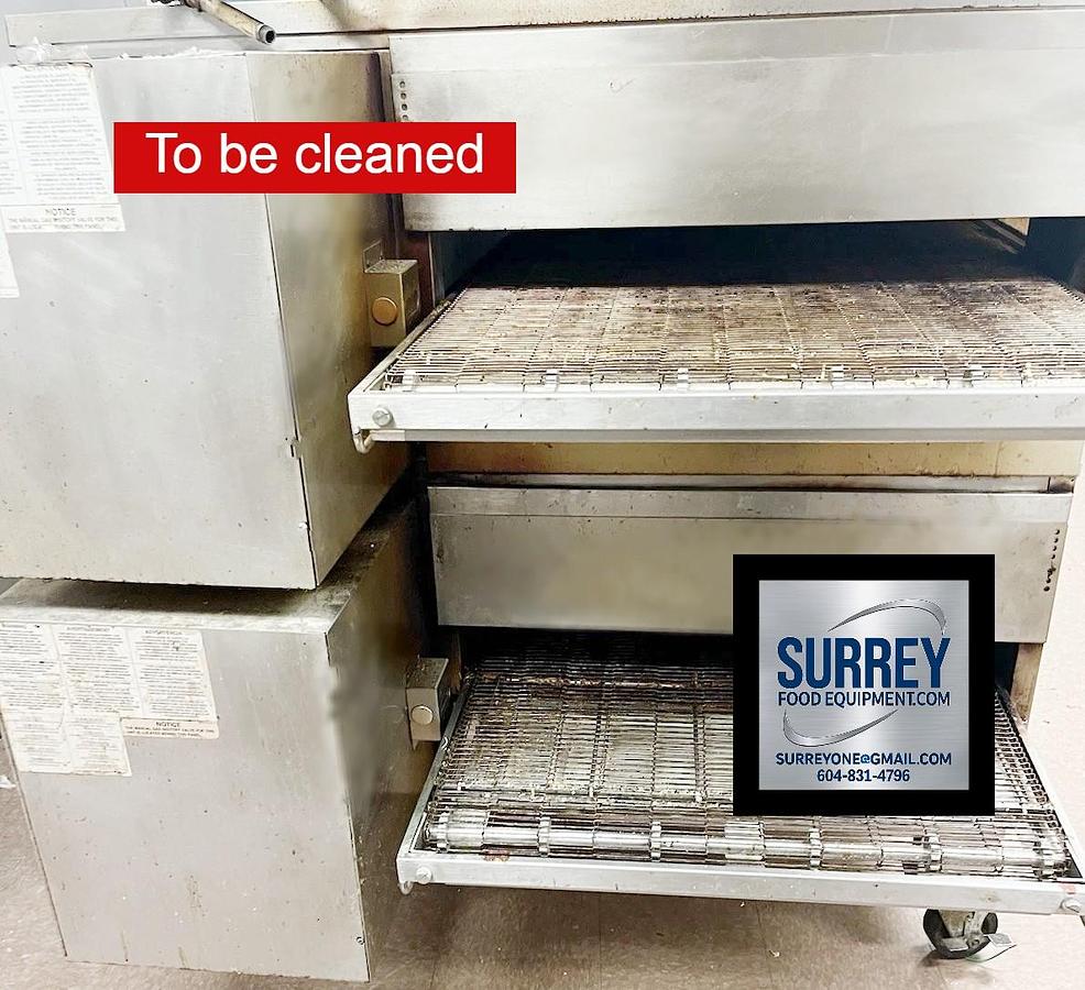 Used Conveyor Pizza Oven Middleby Marshall Gas PS640 G 2-Stack, Impingement WOW Ovens