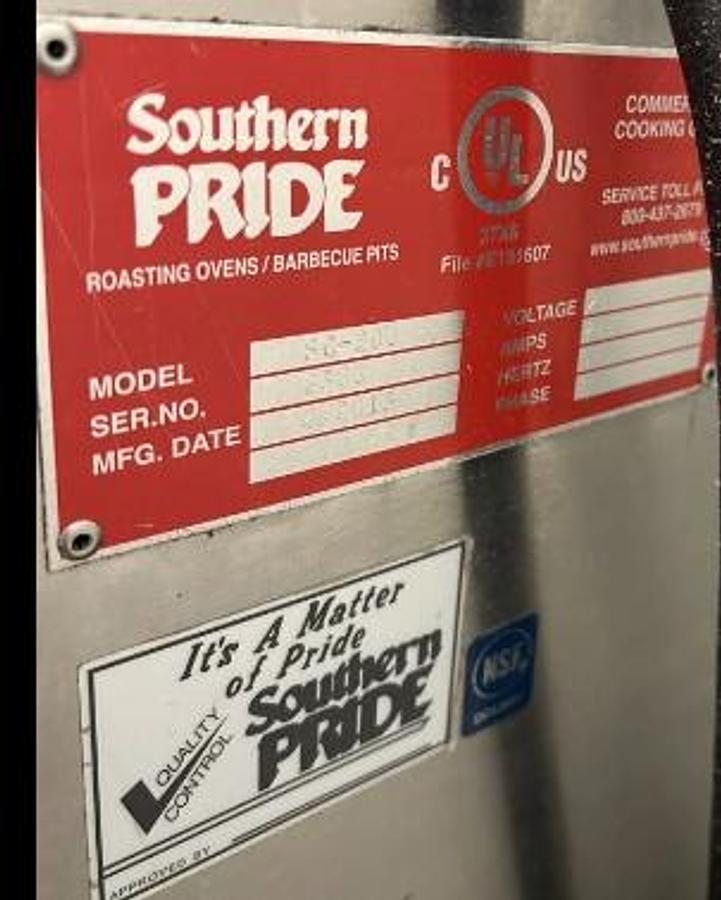 Used SOUTHERN PRIDE SMOKE CHEF ELECTRIC SMOKER
