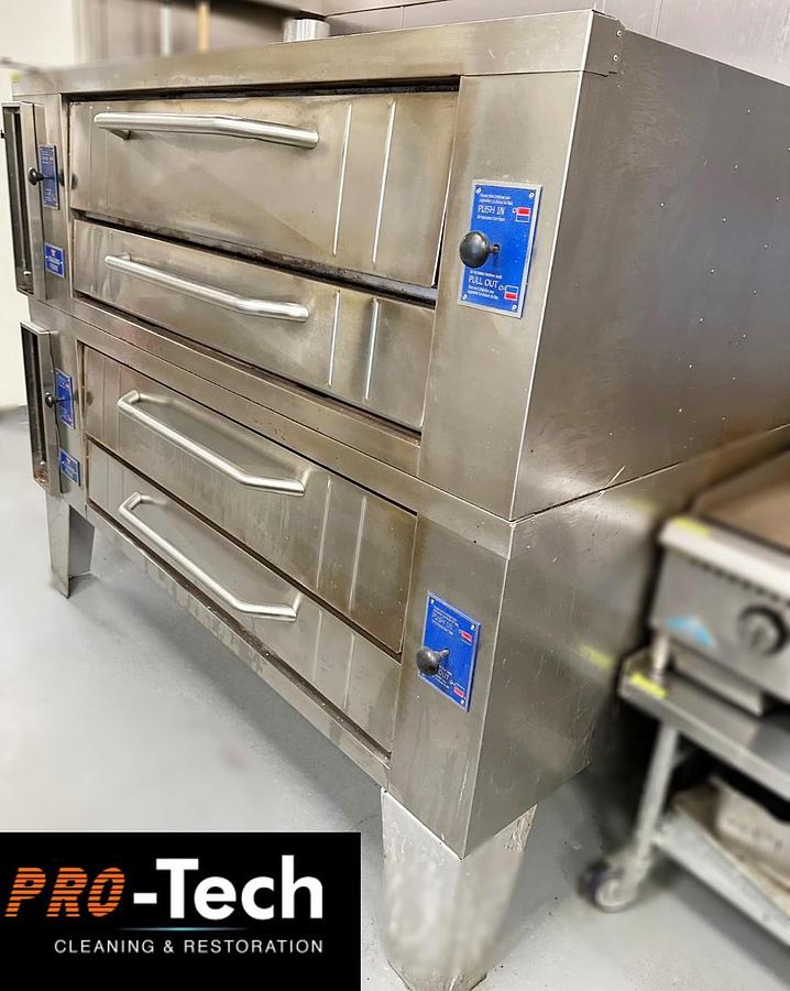 Used BAKERS PRIDE Y-600 DOUBLE STACK STONE DECK PIZZA OVEN