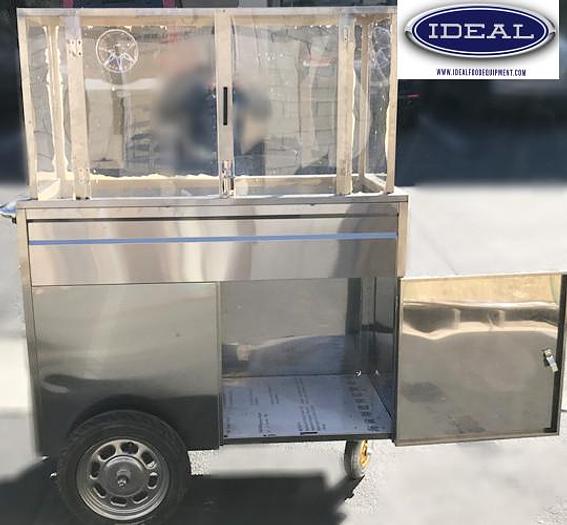 Stainless steel mobile cart - fruit - juice - coffee - etc