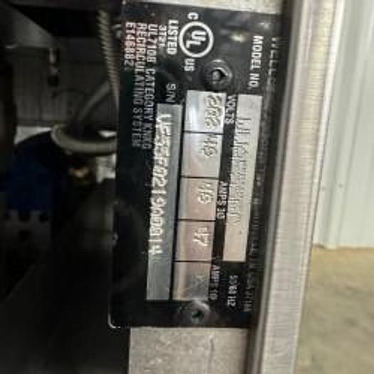 Refurbished Wells Ventless 55 LB Fryer from School Auto Lift 1/3 Phase WVAE-55FC