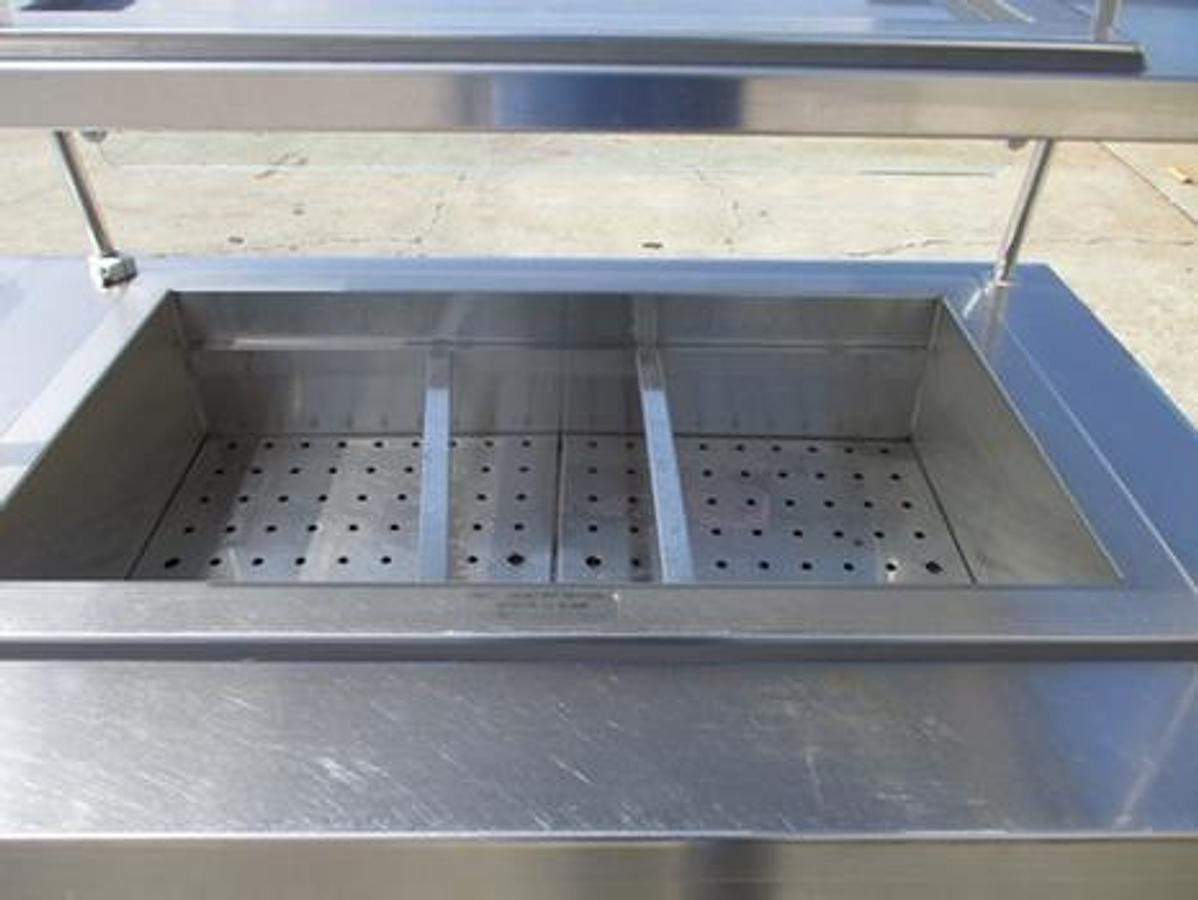 Used Hot and cold buffet station 159" long