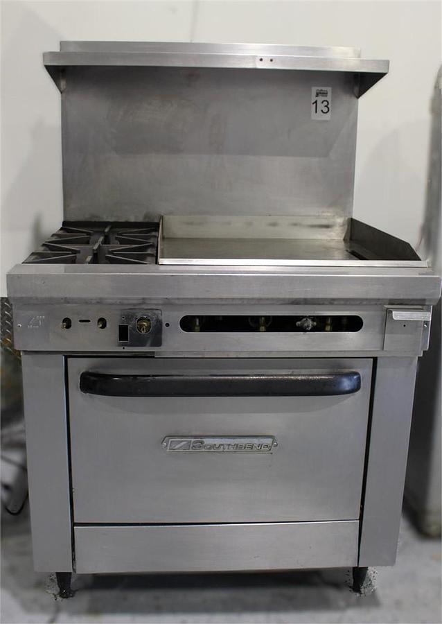 Used Southbend 36" Gas 2 Burner Oven with 24" Griddle