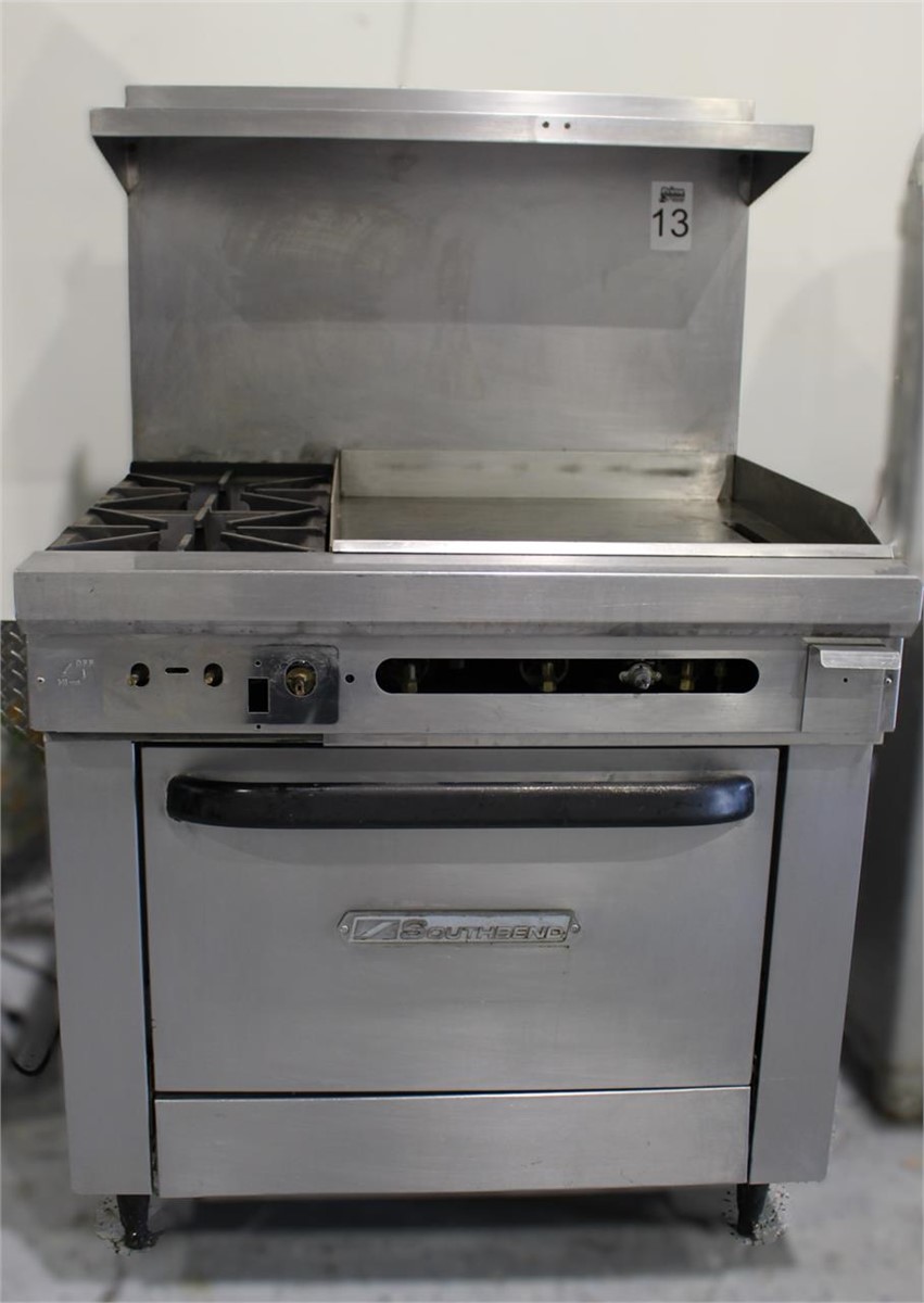 Used Southbend 36" Gas 2 Burner Oven with 24" Griddle