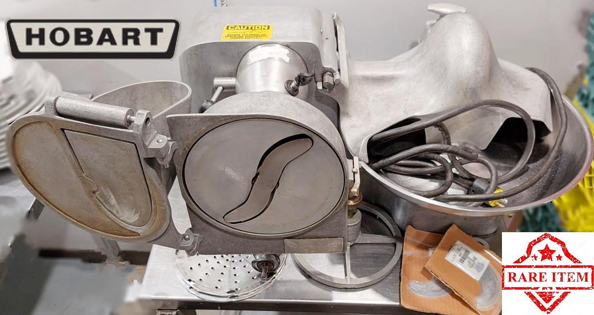 Used Hobart Buffalo Chopper with shredding, slicing and grating attachments 