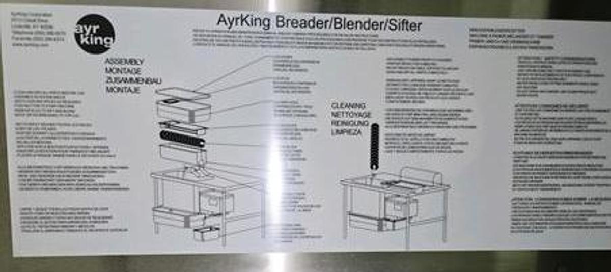 Used Ayr King BBS-U Breader Blender Sifter