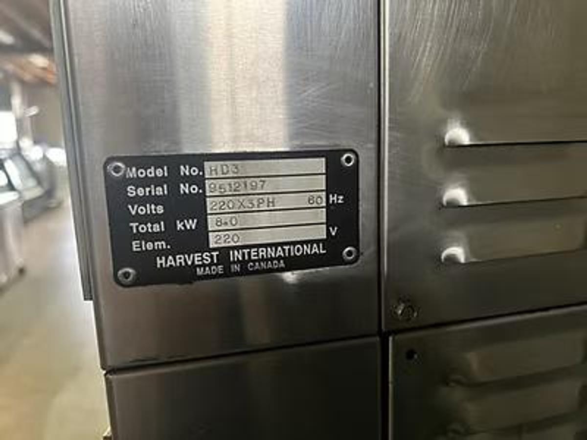 Used Harvest 3 Deck oven