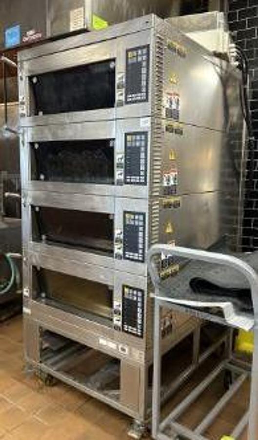 Used MIWE FOUR DECK ELECTRIC PIZZA OVEN