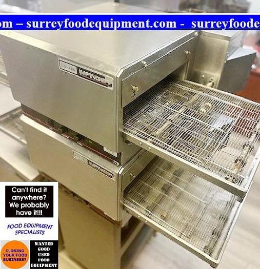 Refurbished Lincoln 1301 double stacked pizza ovens electric