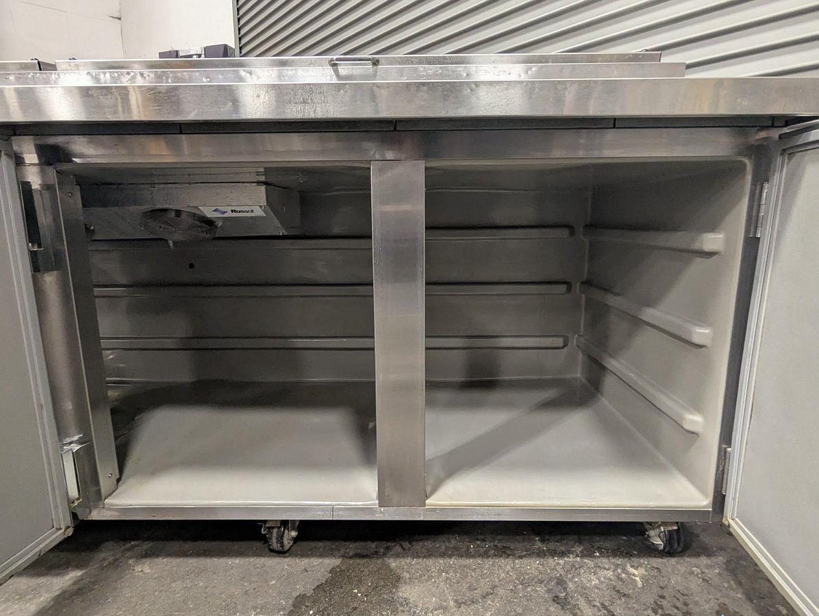 Used Victory VPT-119 119" Four Door Refrigerated Pizza/Salad & Sandwich Prep Table