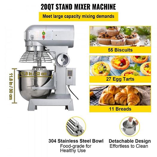 20 qt Food Mixer - 3 speed