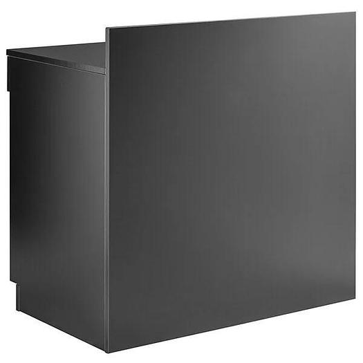 36" Black Waitress Station with Drawer and Adjustable Shelf