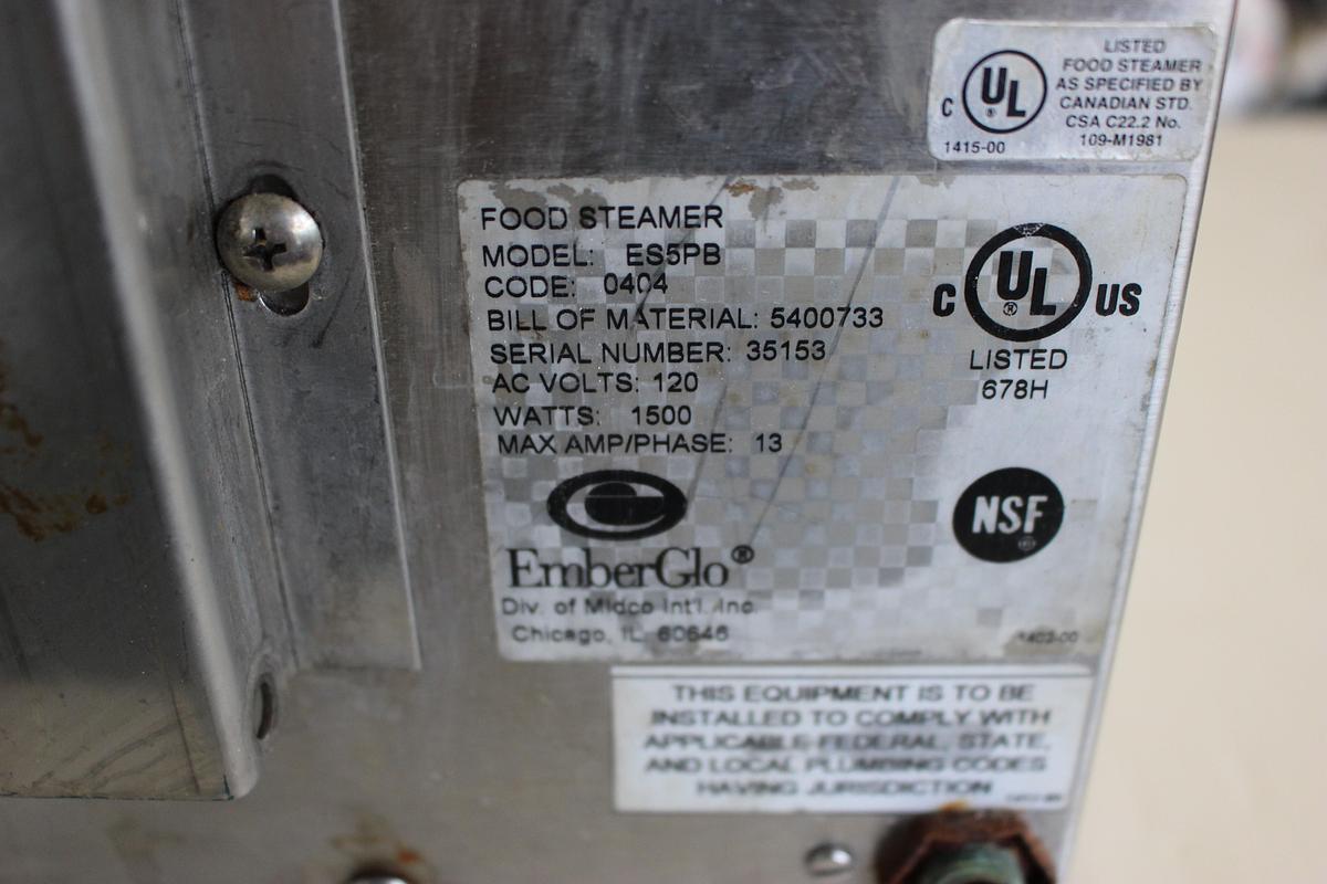 Used Emberglo Counter top steamer