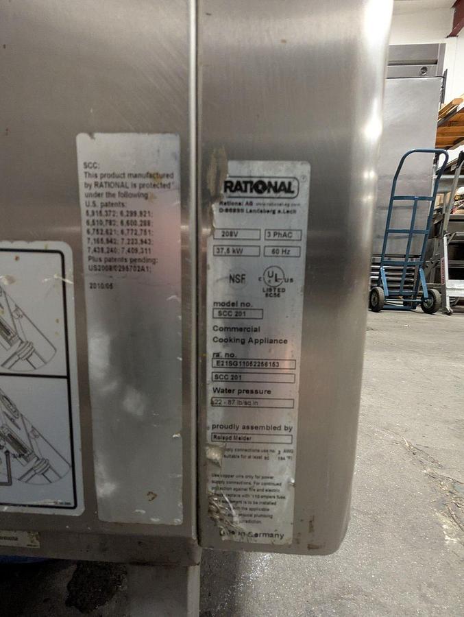 Used Rational SCC201 Electric Selfcooking Center Electric 20 pan Combi Oven