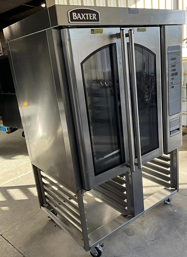 Used Baxter Hobart gas mini rack oven steam injected stand bakery Pastry OV310G pan