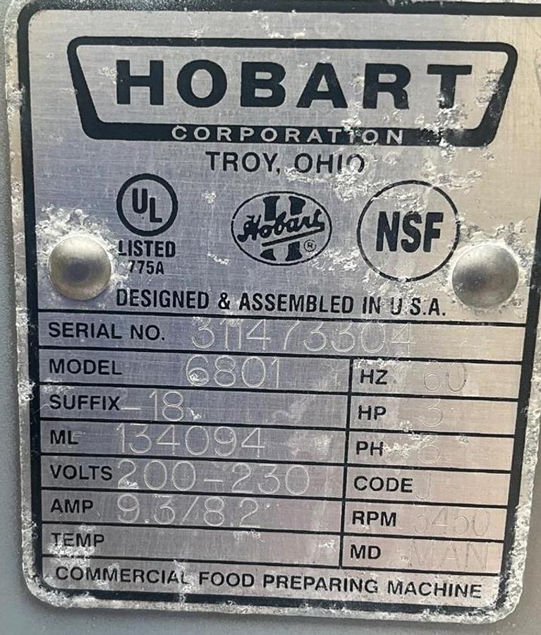 Used Hobart 6801 meat butcher saw