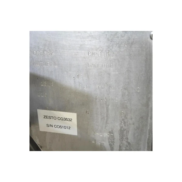Used Zesto CG3632 Double Stacked Conveyor Pizza Oven - Nat Gas