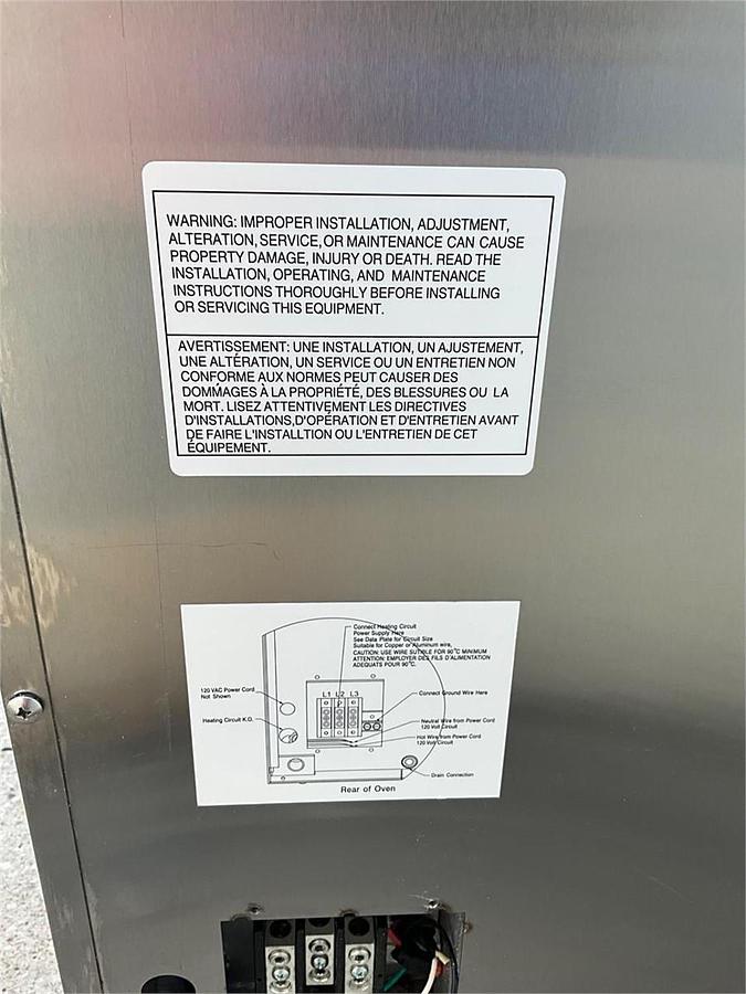 Used  LBC electric mini rack oven steam injected