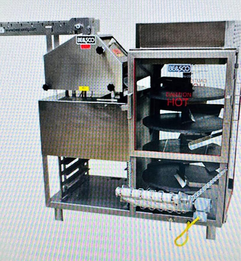 Used BE&SCO Tortilla-flatbread Equipment/express & Oven Combo - press with oven