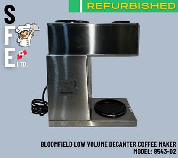 Used Bloomfield 8543-D2 Low Volume Decanter Coffee Maker - Pourover, 1/2 gal/hr, 120v